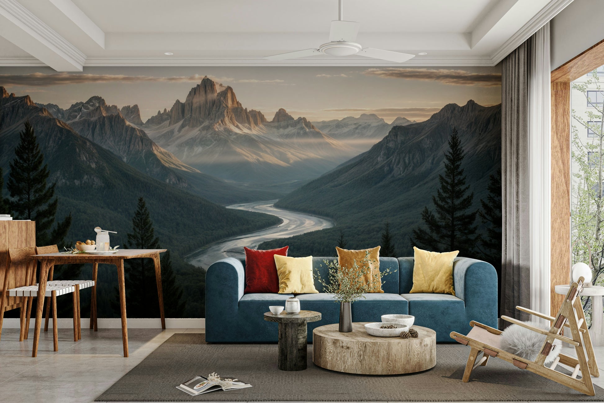 The mood is peaceful and serene.

