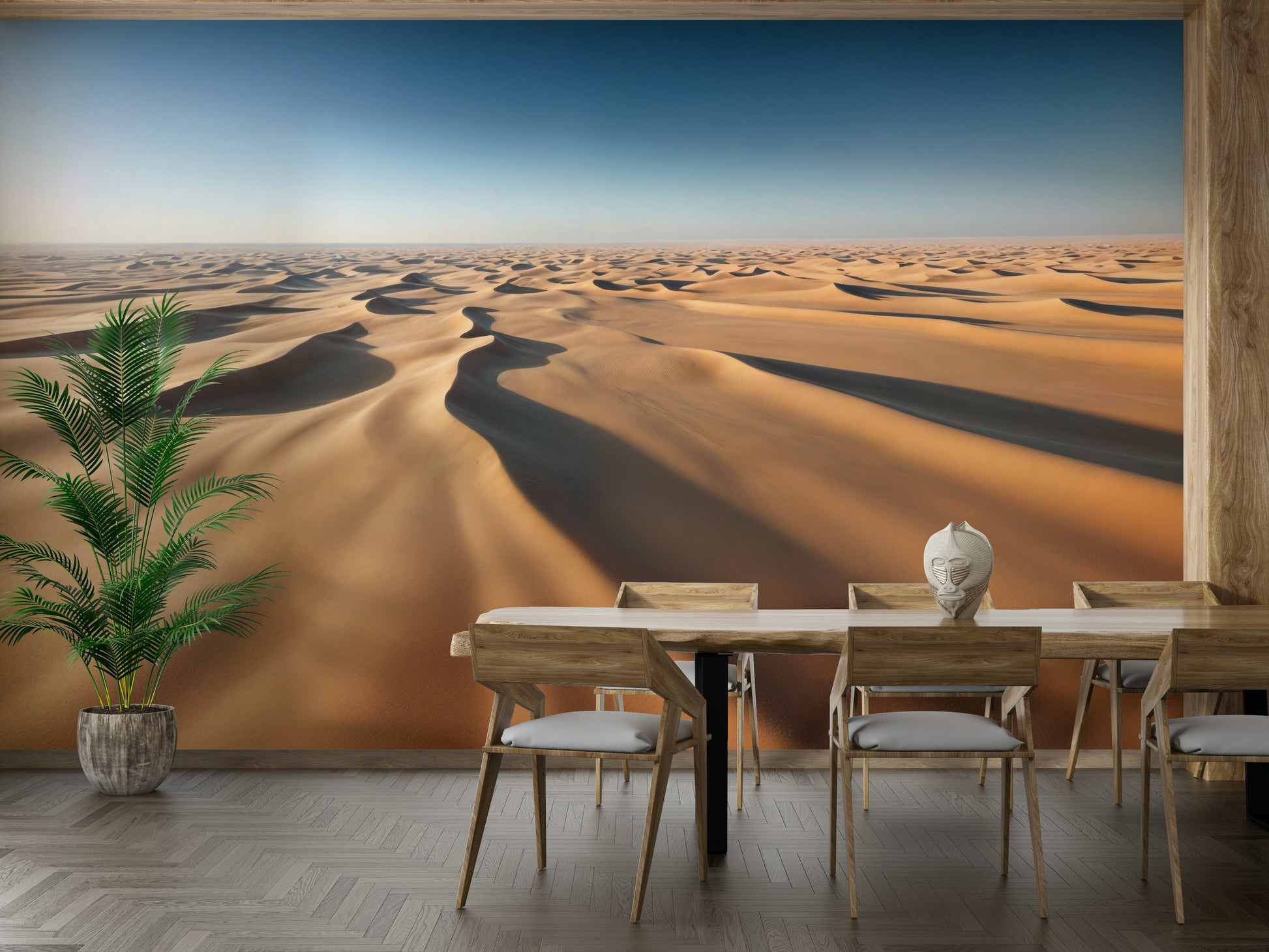 The feeling is one of fresh elegance.

