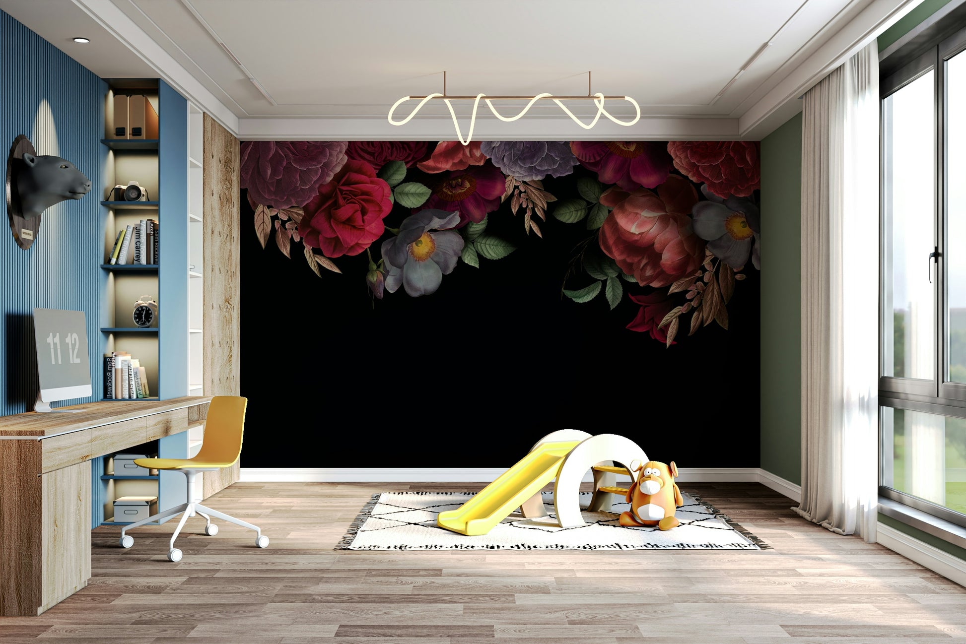 The mood is peaceful and serene.

