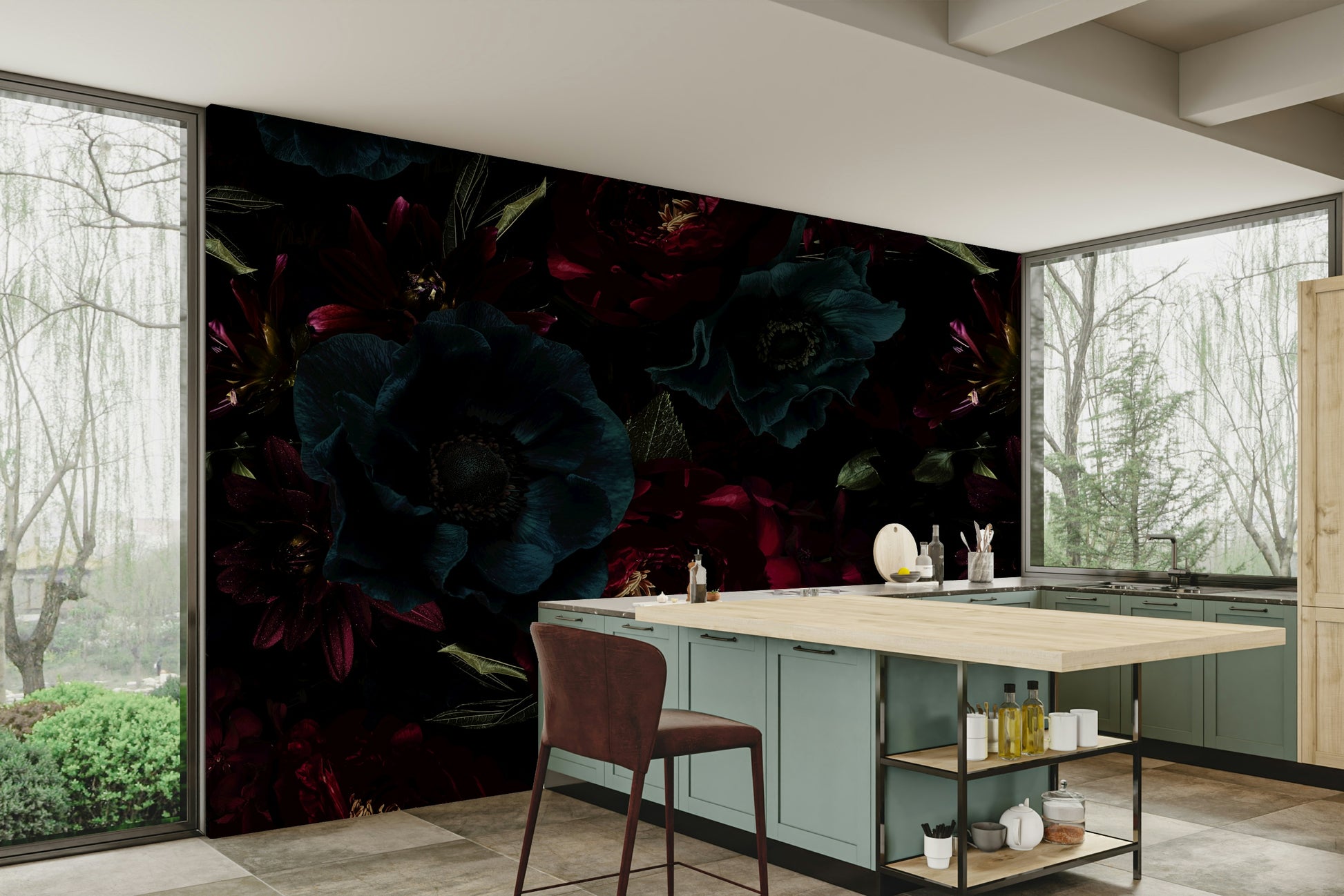 The design gives a feeling of quiet, natural beauty.

