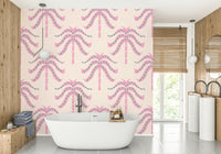 The palm fronds are a central focus of the image.

