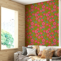 The floral elements are a central focus of the image.

