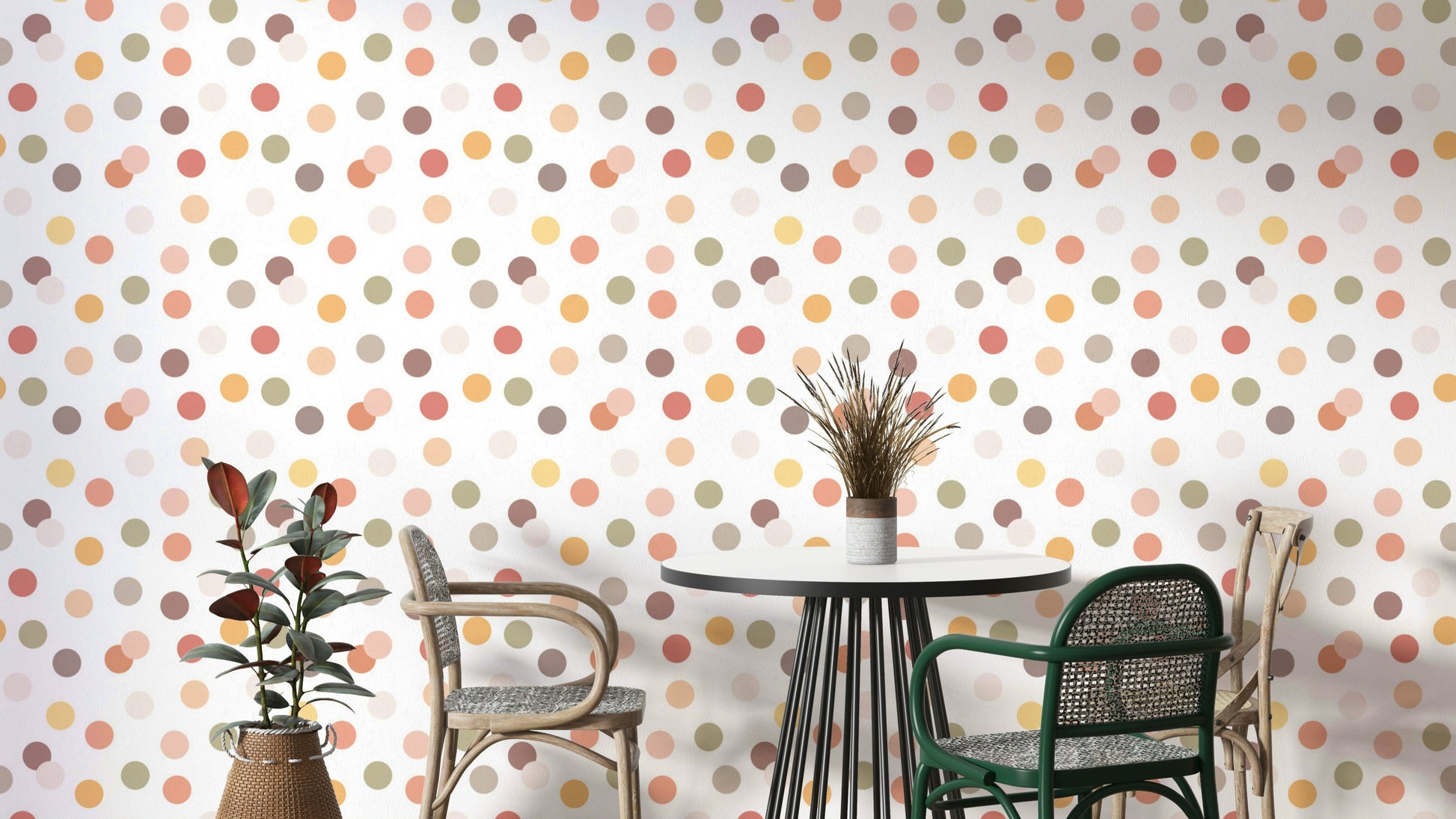 The dots are a central focus of the image.

