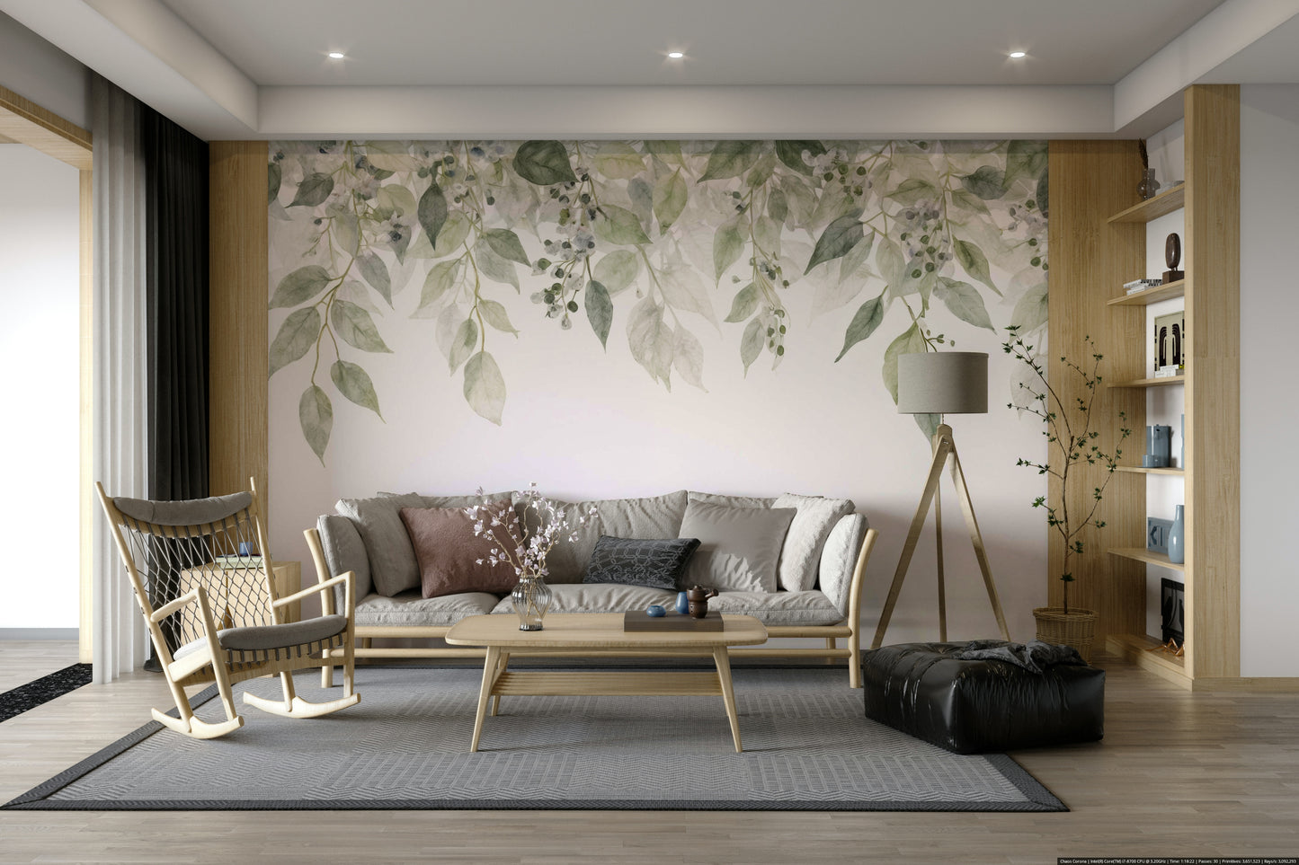 The style is artistic and natural.

