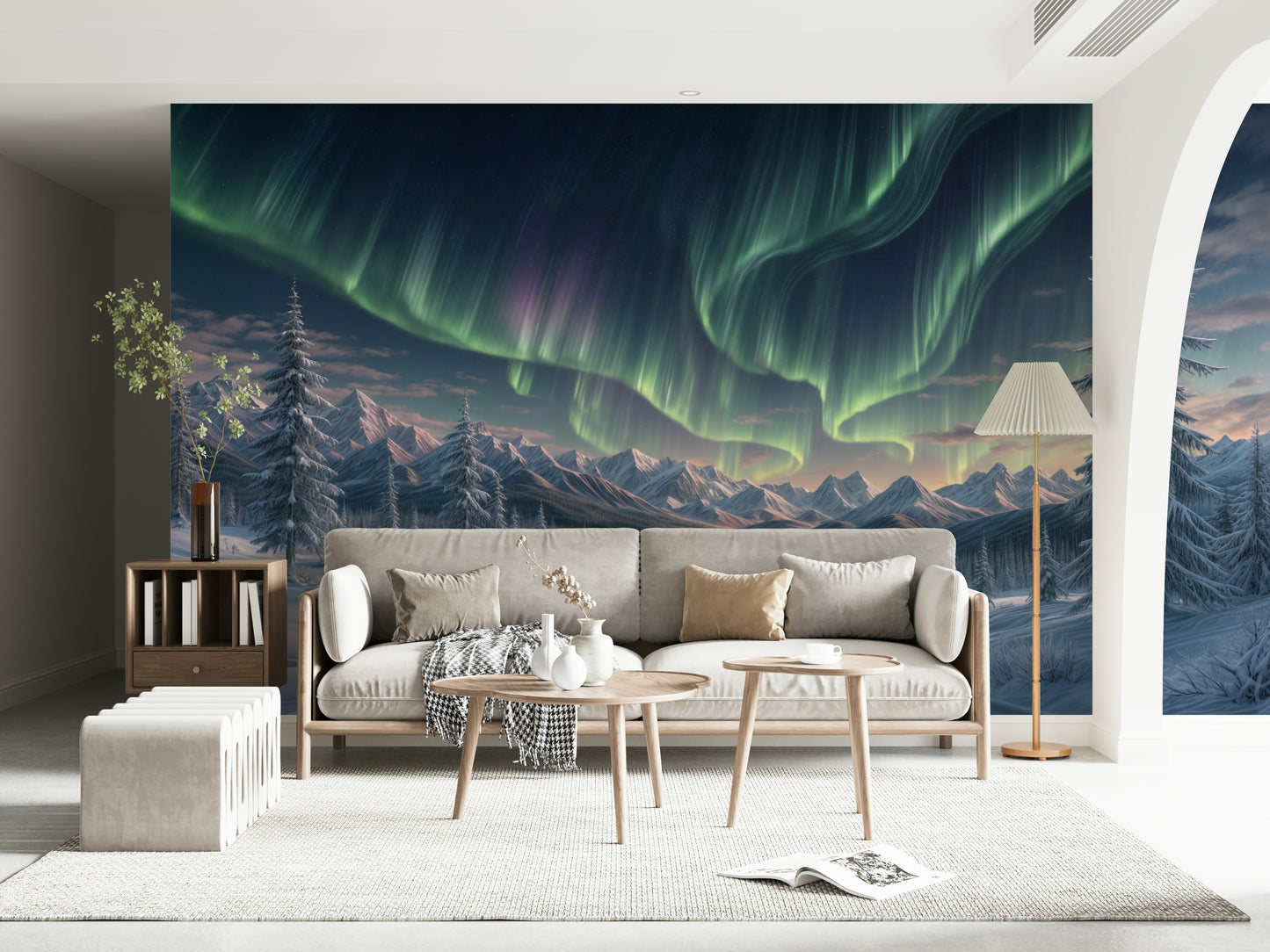 Aurora's Winter Dance Wall Mural