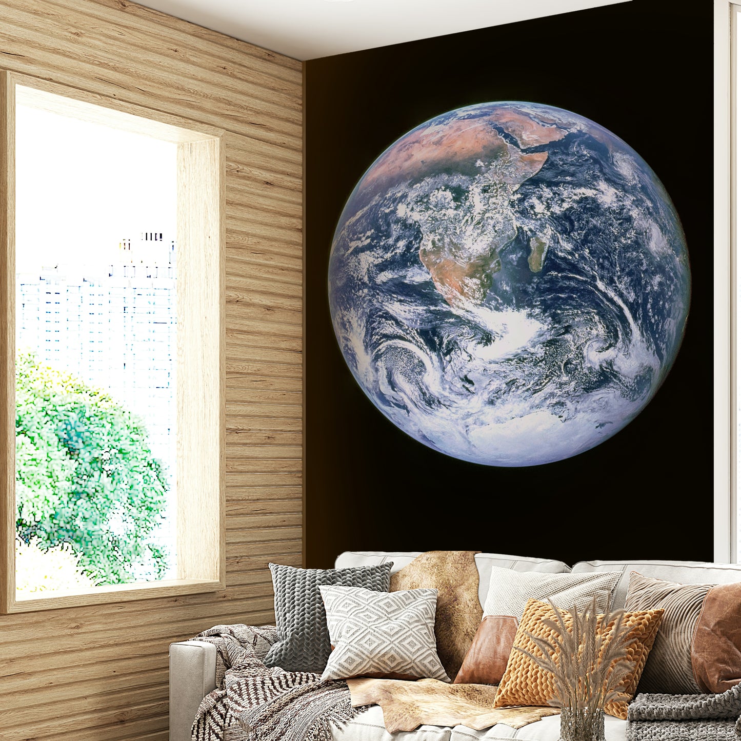 The background is the deep, dark blackness of space.
