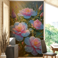 The overall feeling is one of peace, freshness, and quiet beauty.
