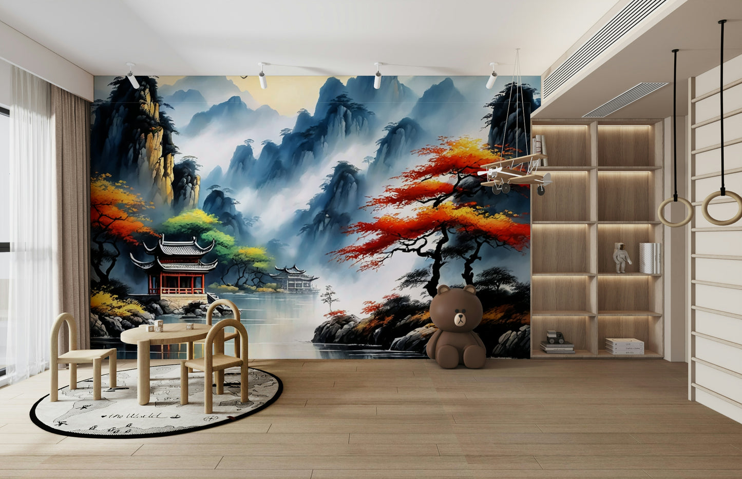 The overall feeling is one of peace, tranquility, and harmony.
