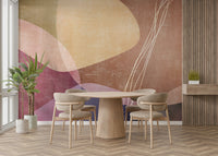 The overall feeling is one of calm, serenity, and artistic flair.
