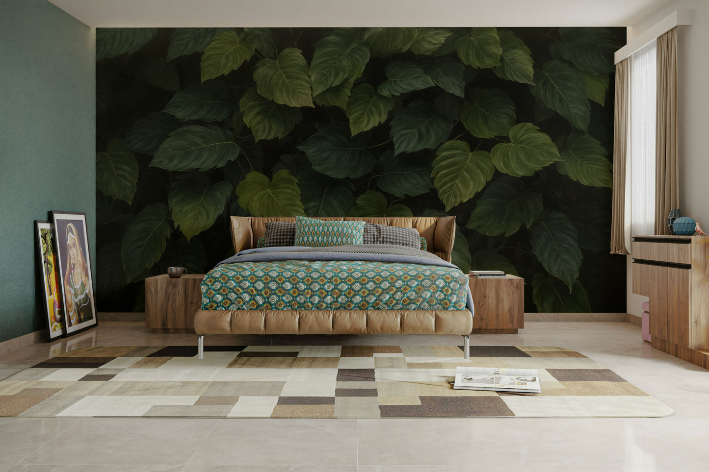 The print is high-quality with incredible detail in the leaves.
