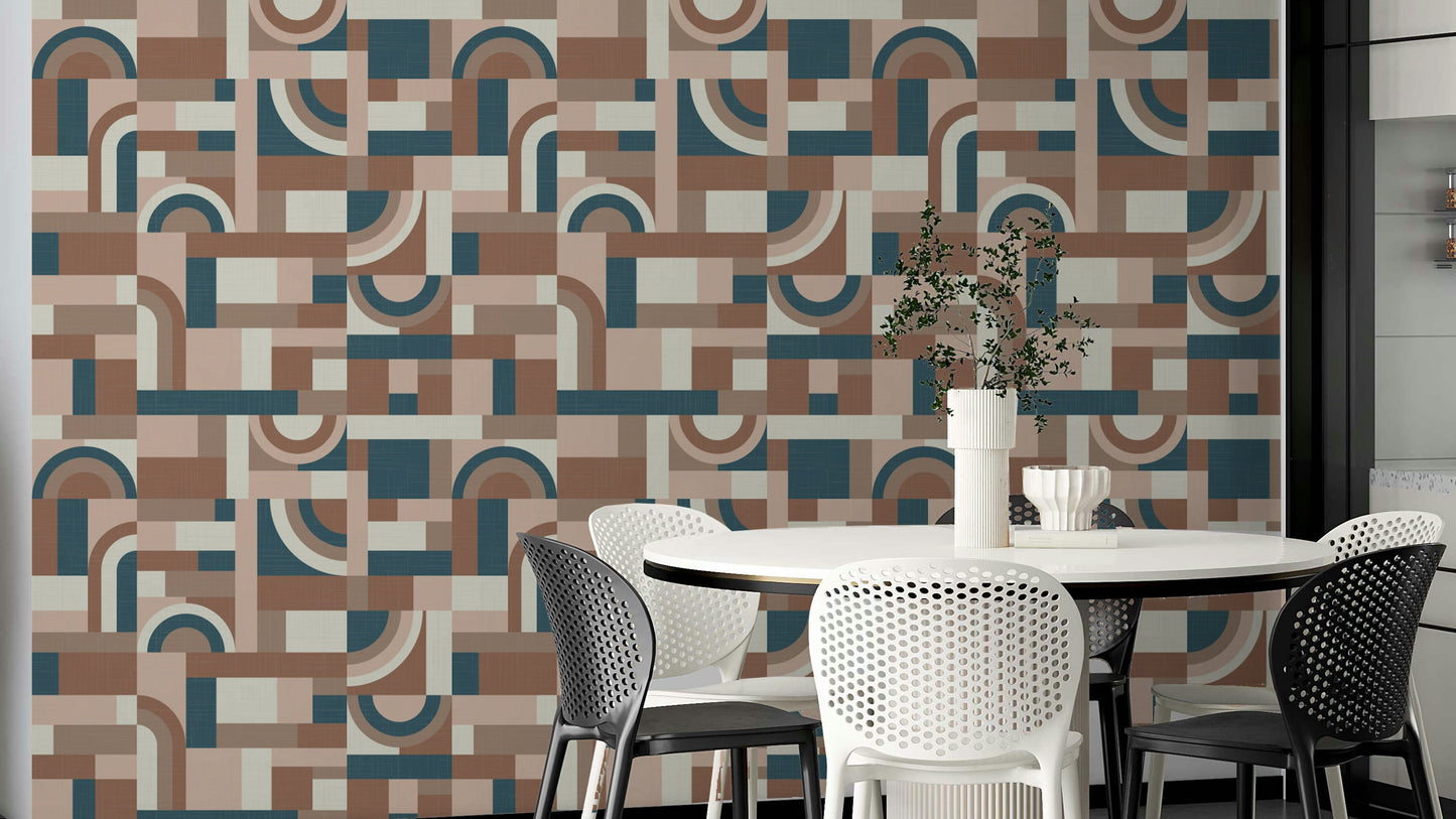 Mocha Mousse Accento Wallpaper⁠