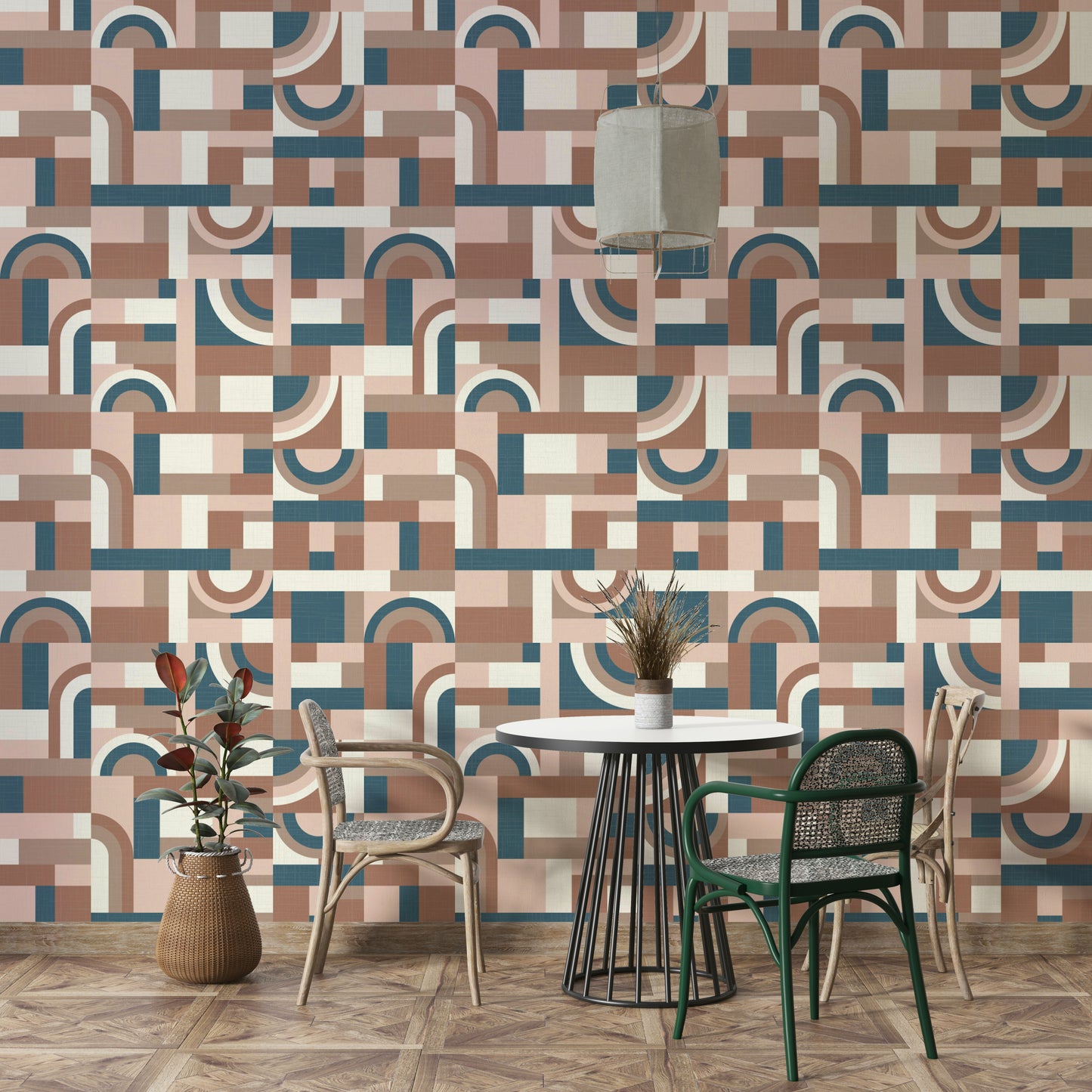 Mocha Mousse Accento Wallpaper⁠