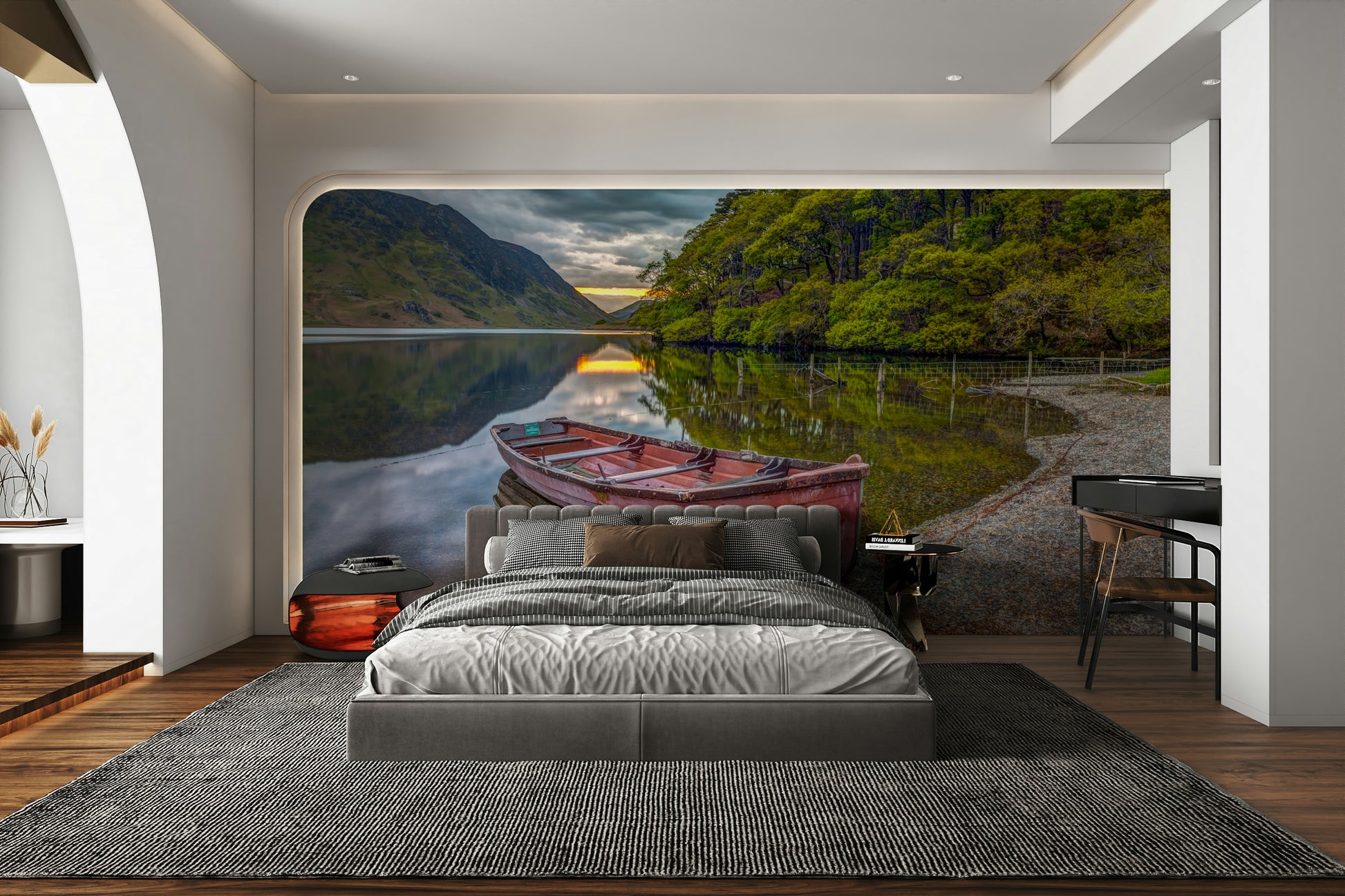 The style is natural and feels very connected to the outdoors.

