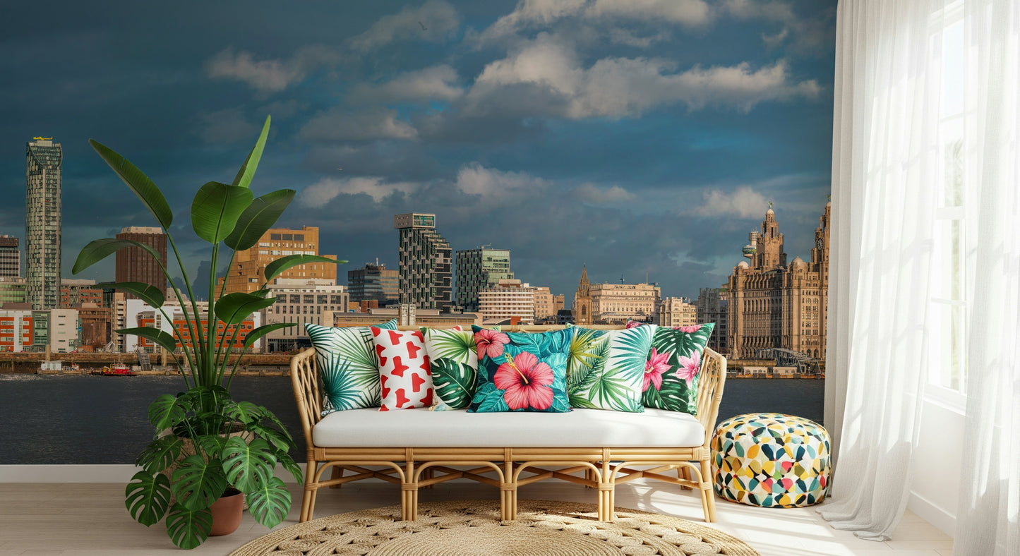 Liverpool's Skyline Vista Wall Mural