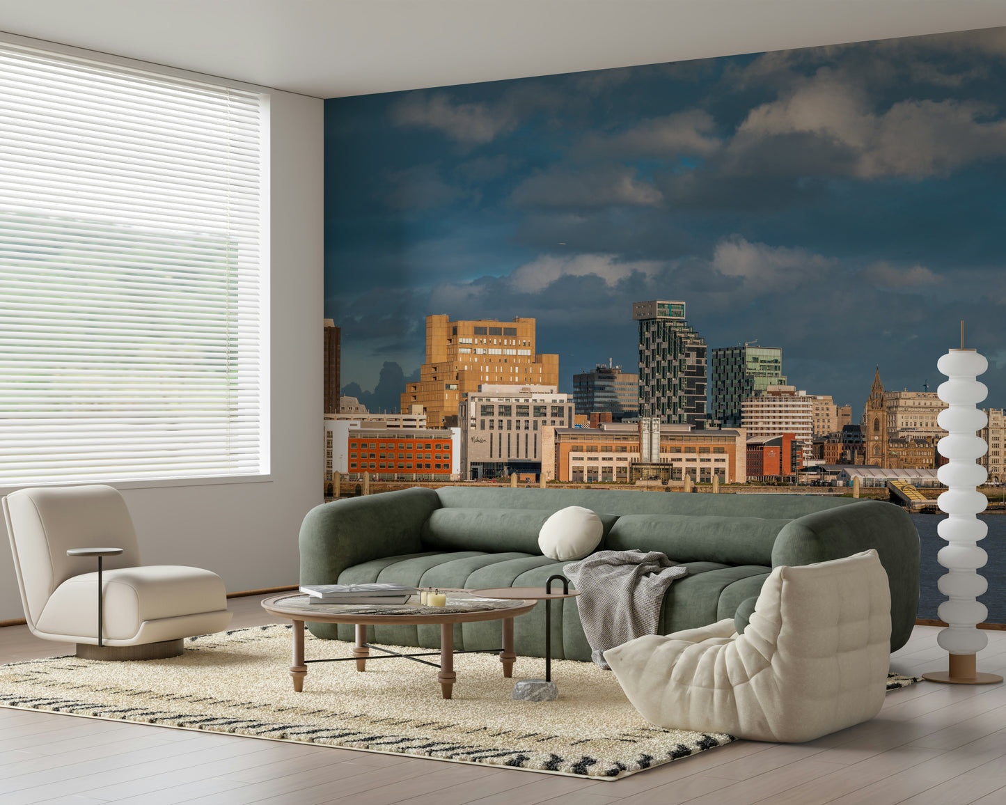 Liverpool's Skyline Vista Wall Mural