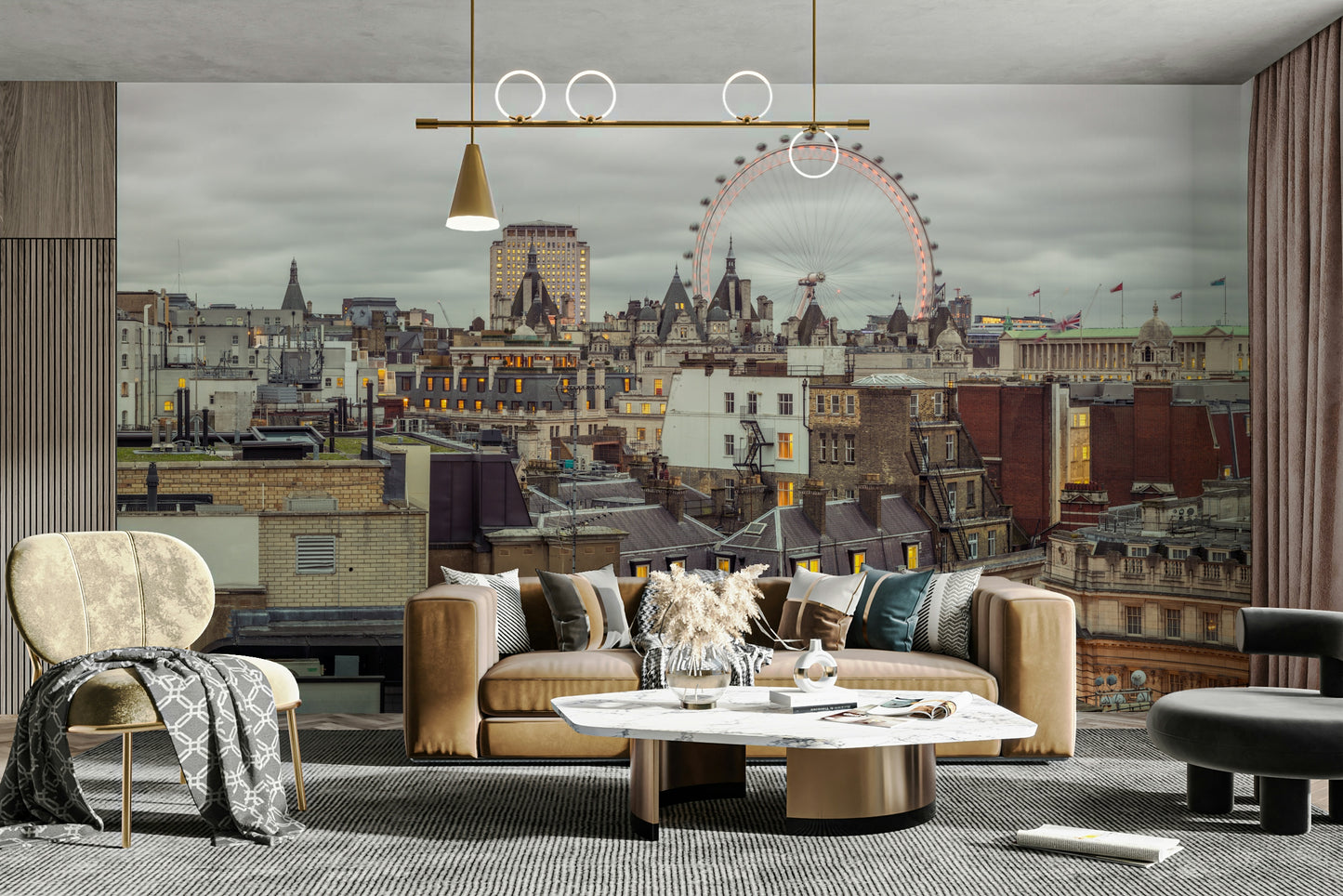 The colors are muted and gentle, with soft greys, blues, and browns.

