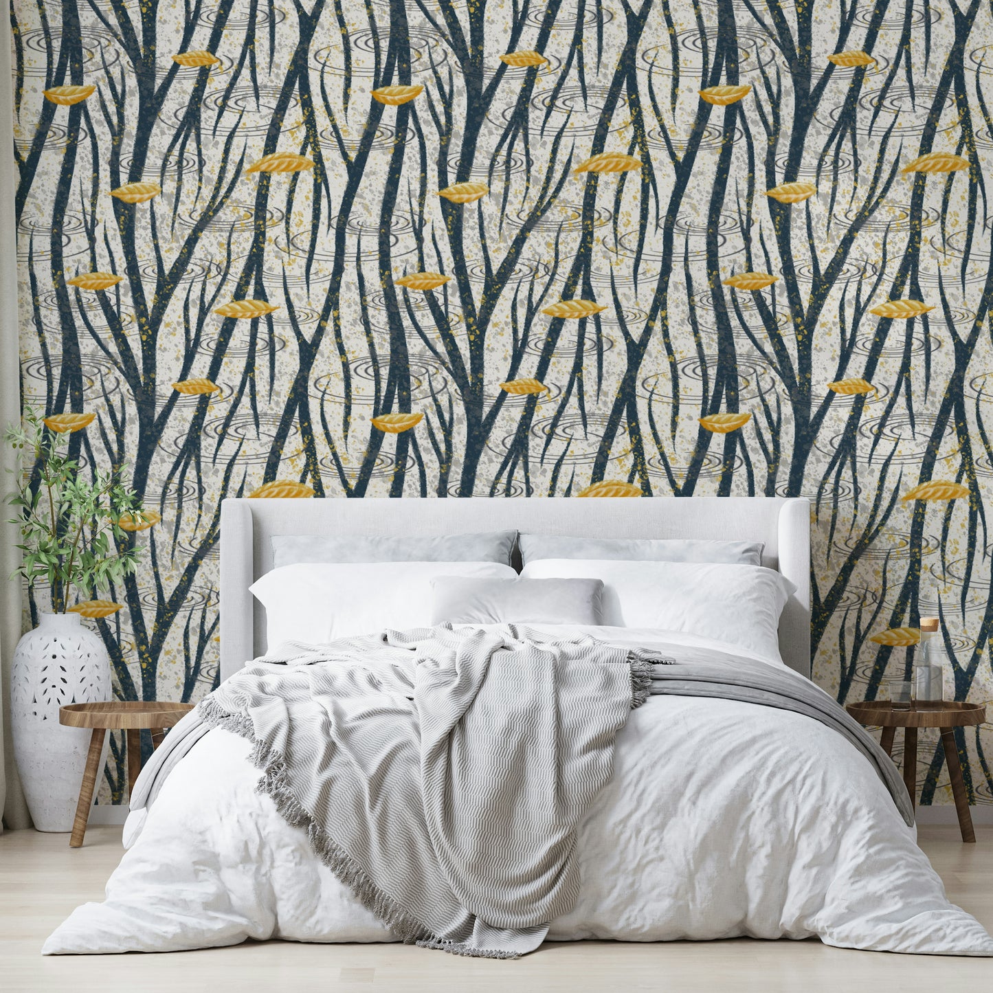 The design has a painterly, artistic look with a sense of soft focus.

