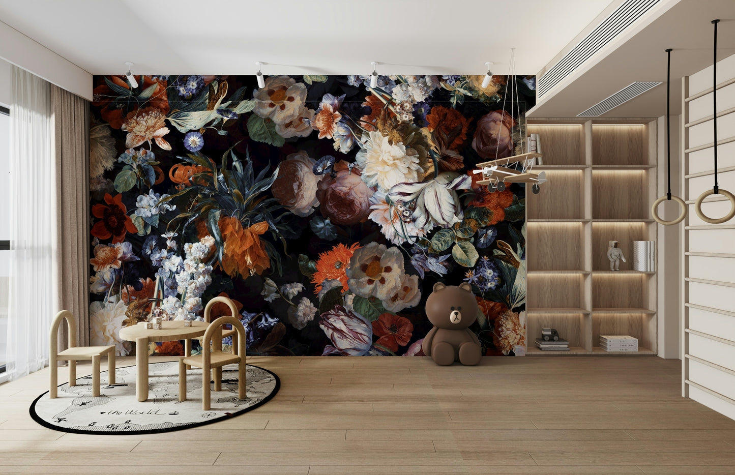 A close-up view shows the fine details of the flower petals and leaves.

