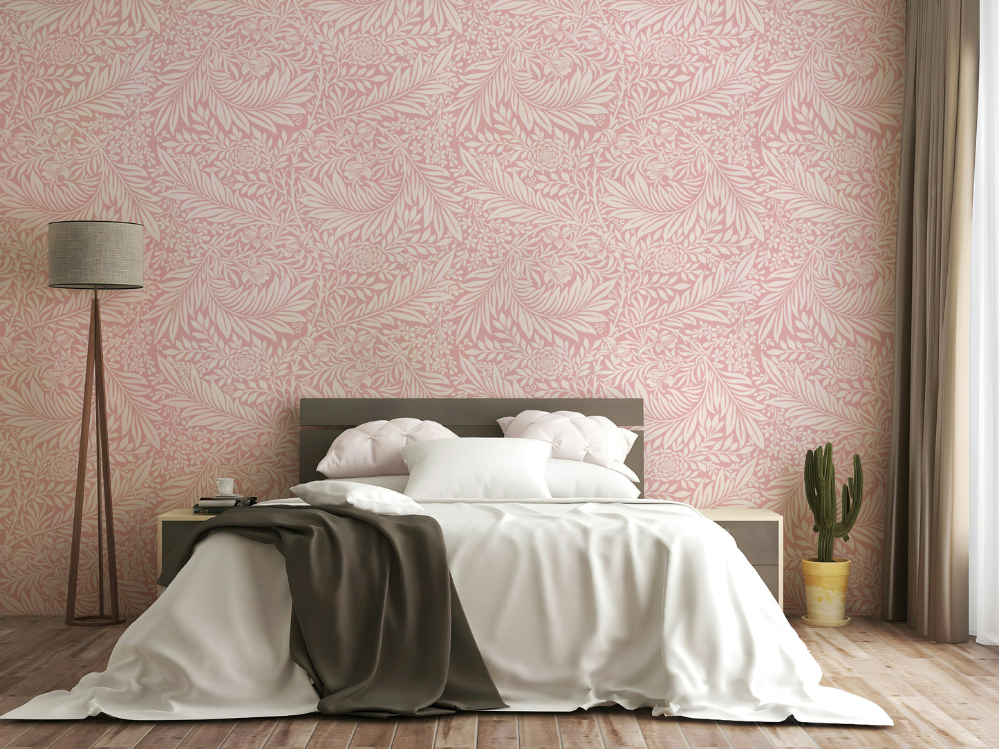 A close-up view shows the fine details of the flowers and vines.

