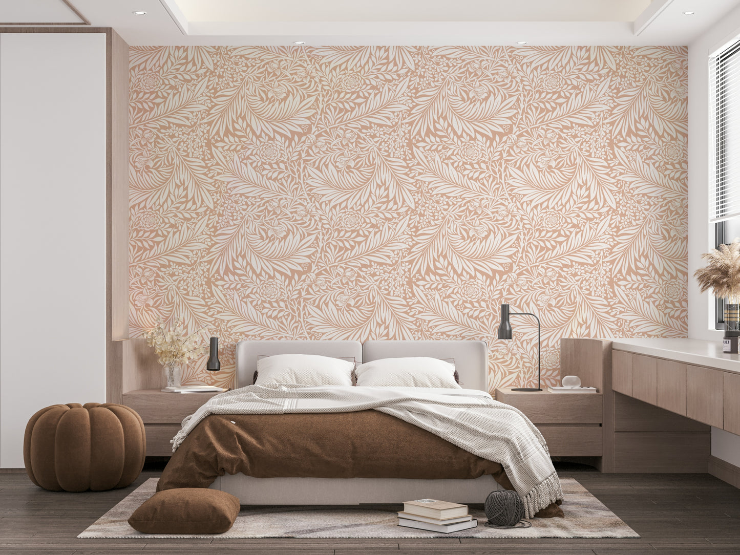 The design has a very polished and luxurious effect on the space.

