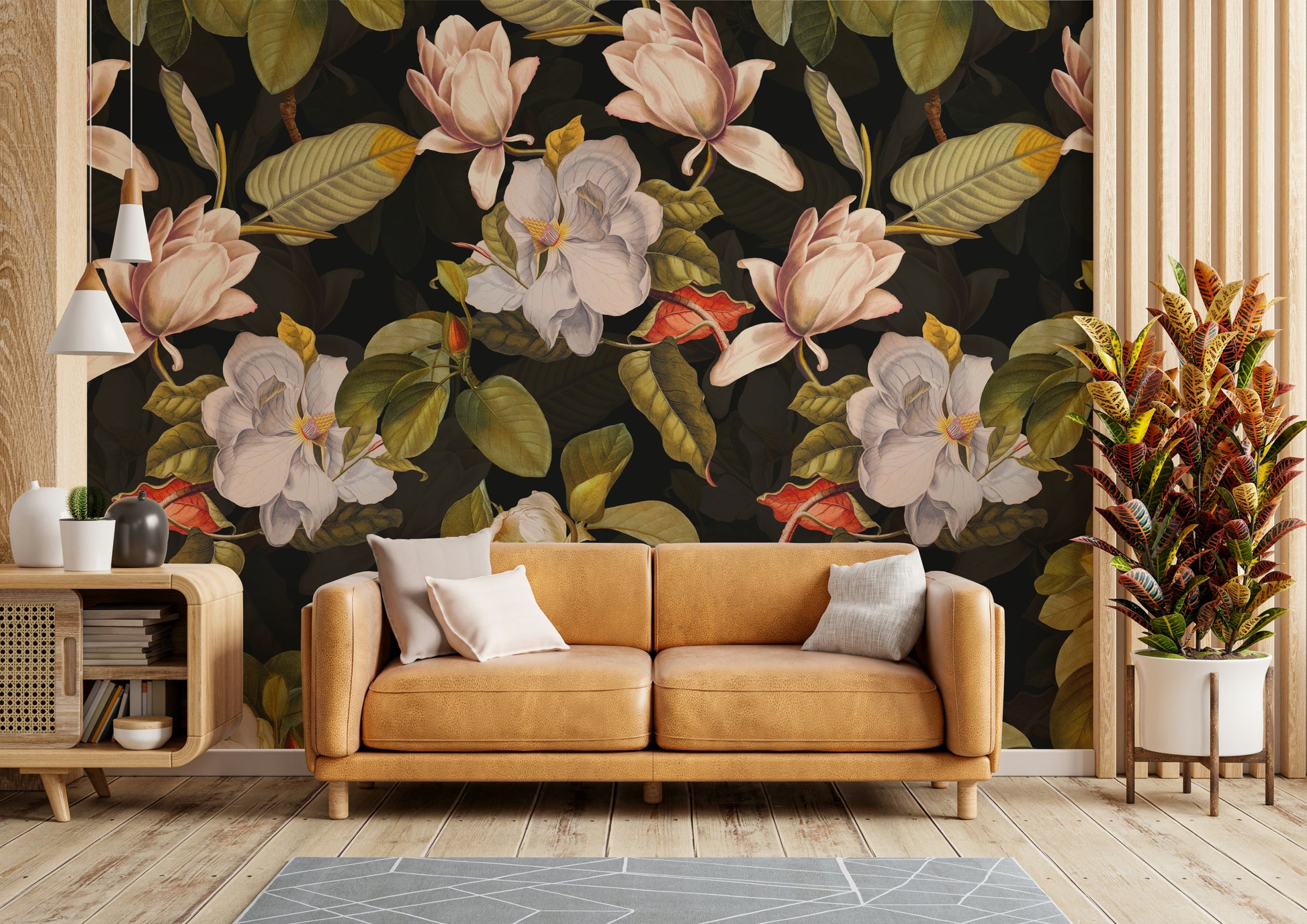 The design has a very polished and luxurious effect on the space.

