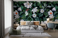 The design has a very polished and luxurious effect on the space.

