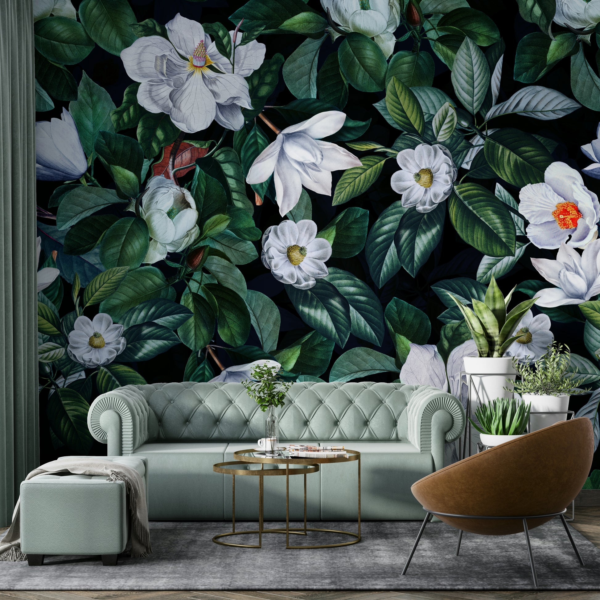 The design has a layered, artistic look with soft focus on some elements.

