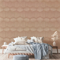 The colors are soft and gentle, with many shades of beige and light brown.

