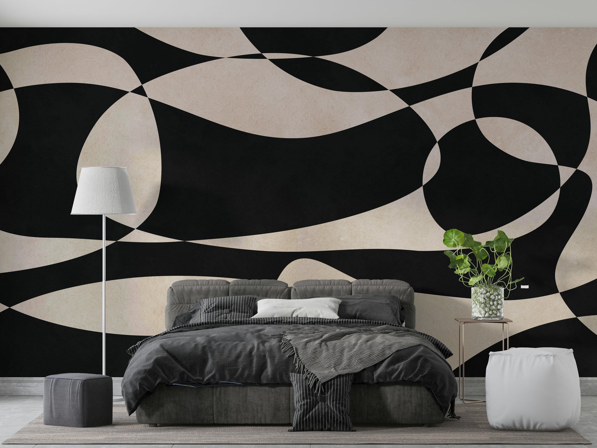 The design has a very calming and serene effect on the space.

