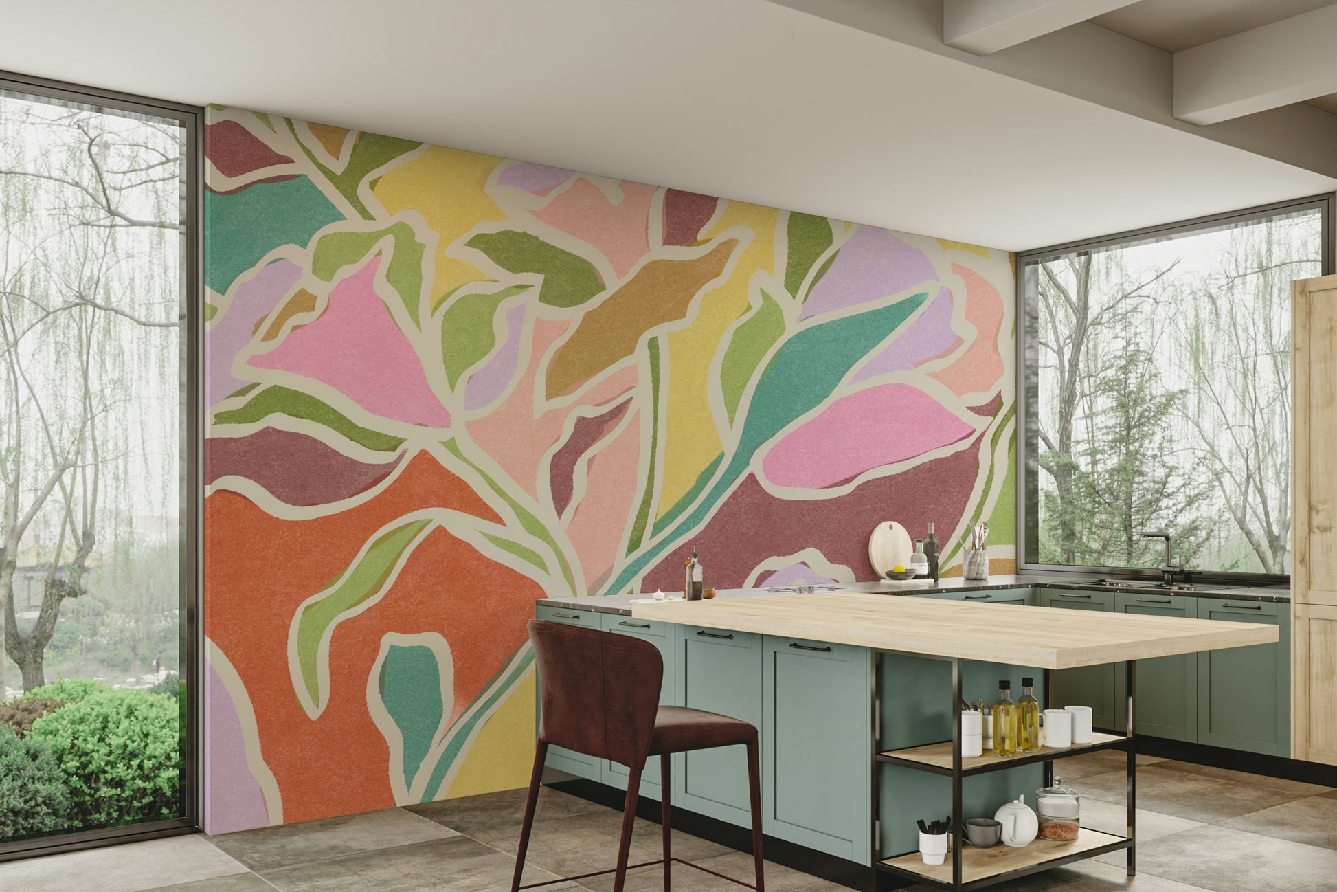 The style is peaceful and feels very connected to nature.

