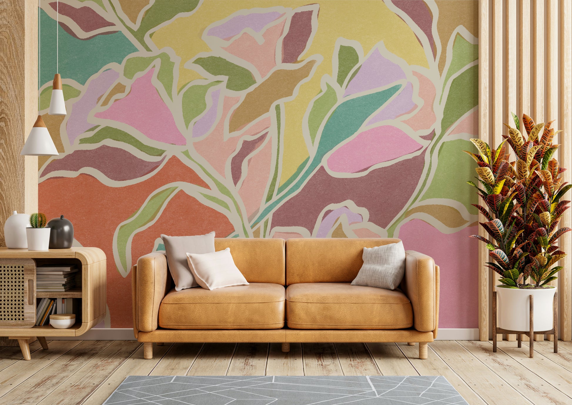 The design has a very calming and serene effect on the space.

