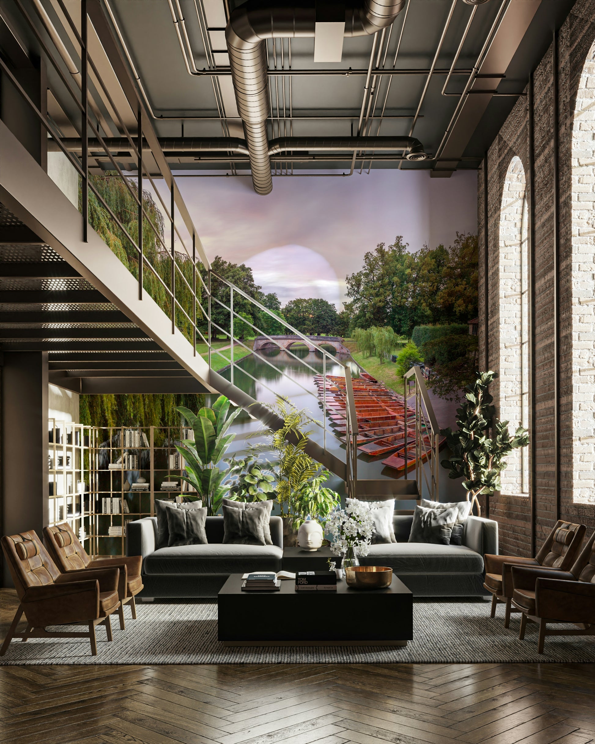 The design has a very calming and serene effect on the space.

