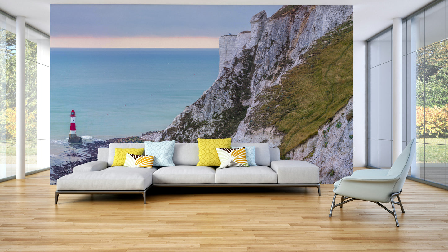 The colors are soft and gentle, with many shades of blue, gray, and brown.

