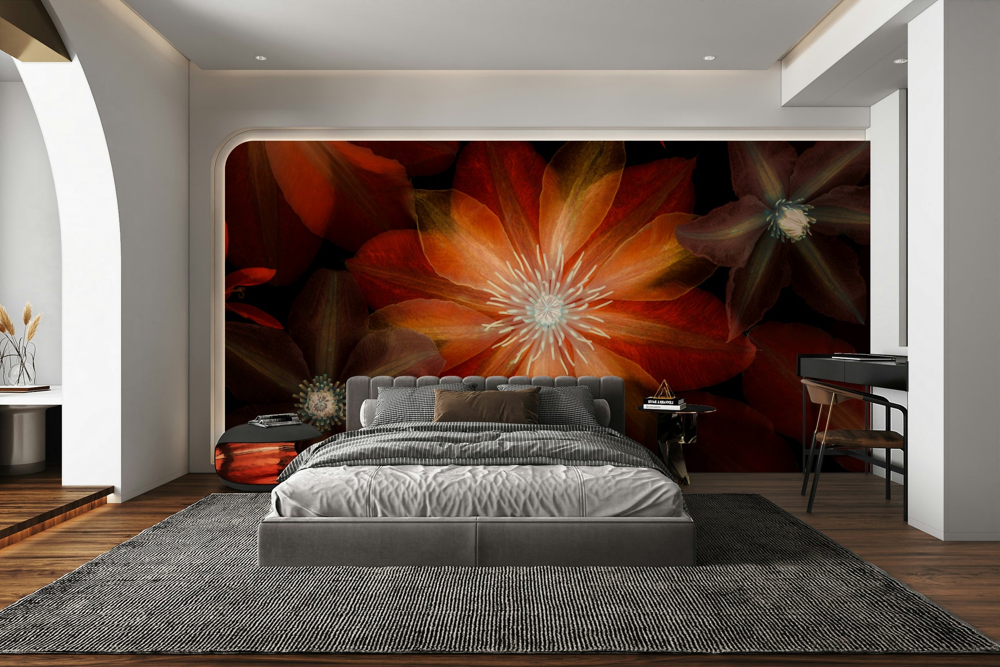 A close-up view shows the fine details of the flower petals.

