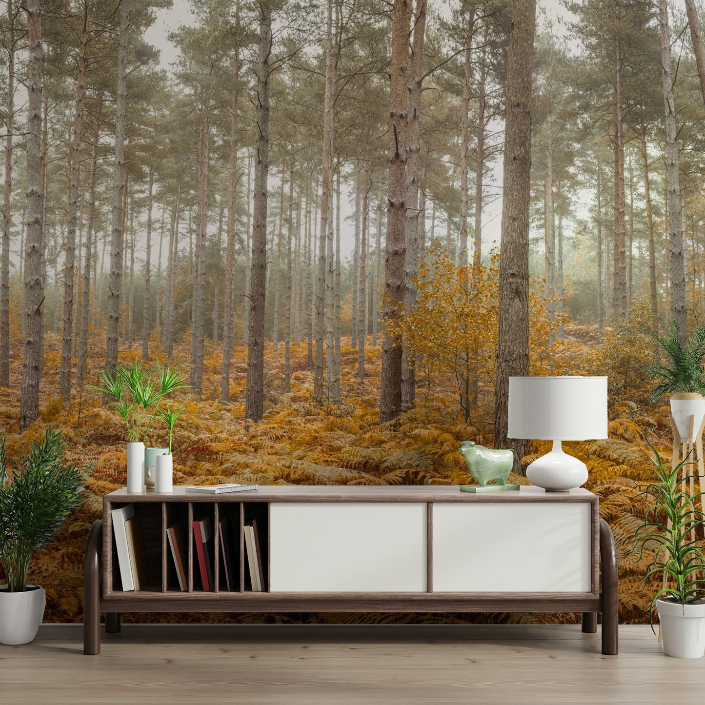 The design has a very calming and serene effect on the space.

