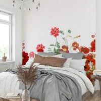 Dark green and muted gray leaves are visible among the blossoms.
