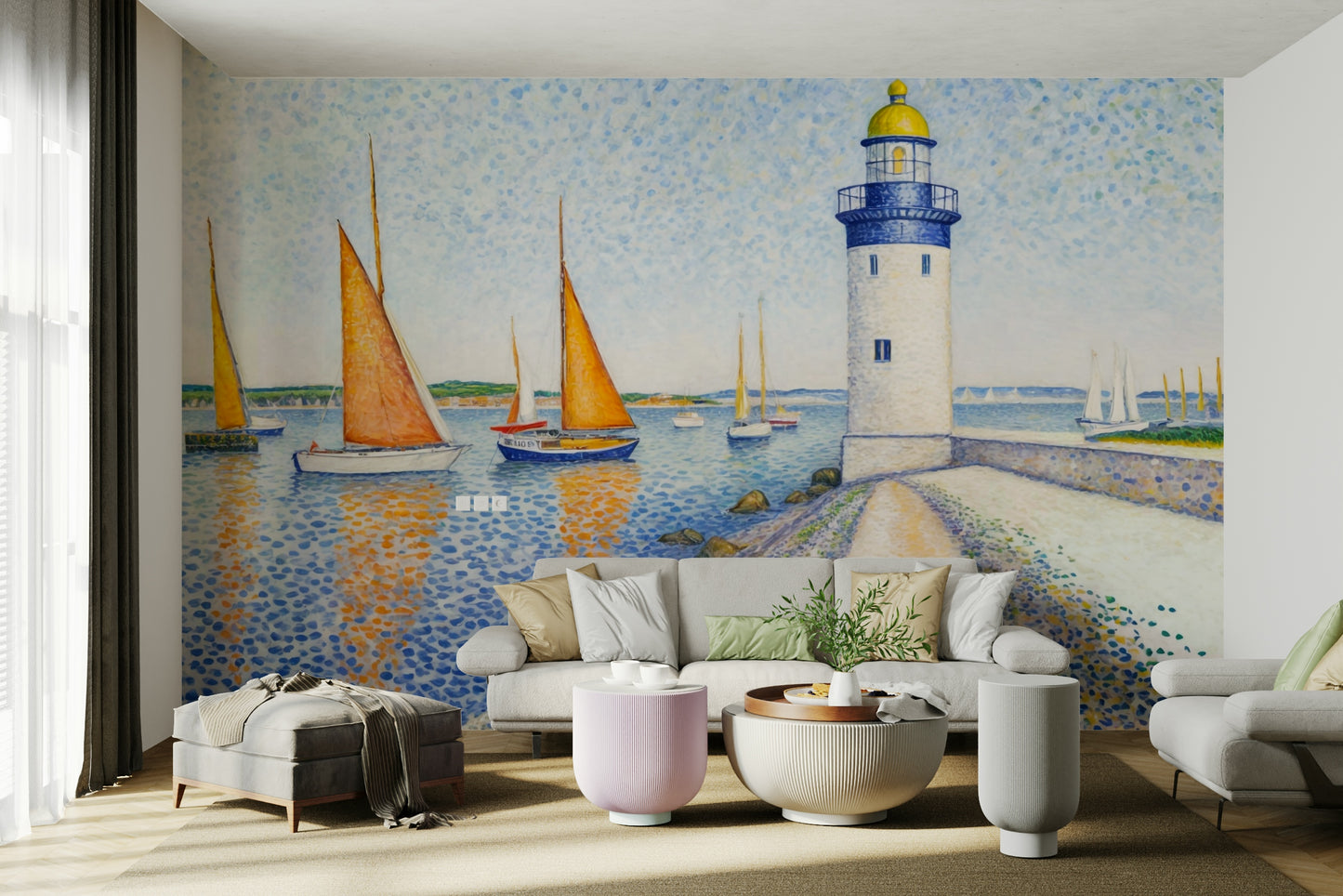 A close-up of the delicate dots of color and light.

