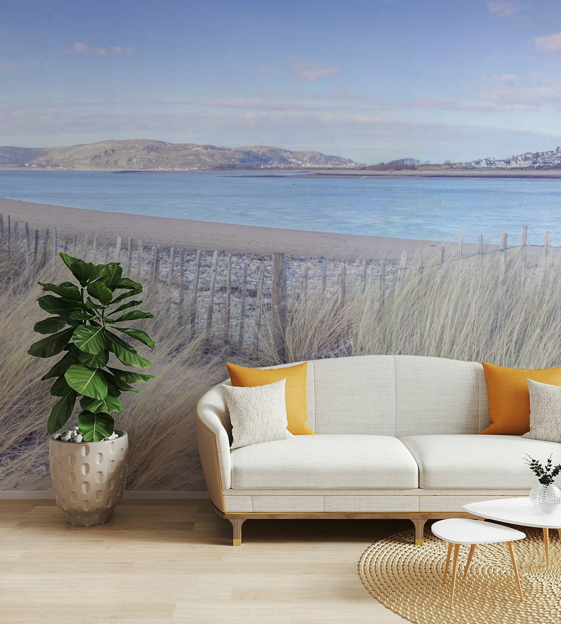 A close-up of the delicate sand and rugged cliffs.

