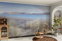 The wall art combines a nature theme with a tranquil feel.

