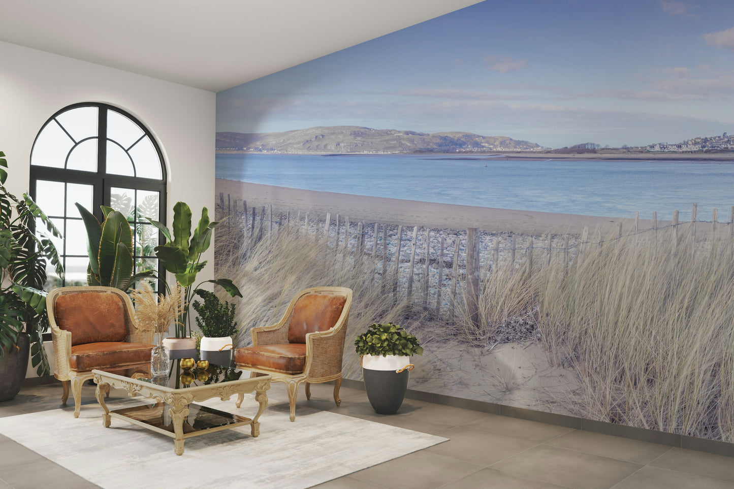 A seamless pattern for a living room or bedroom.

