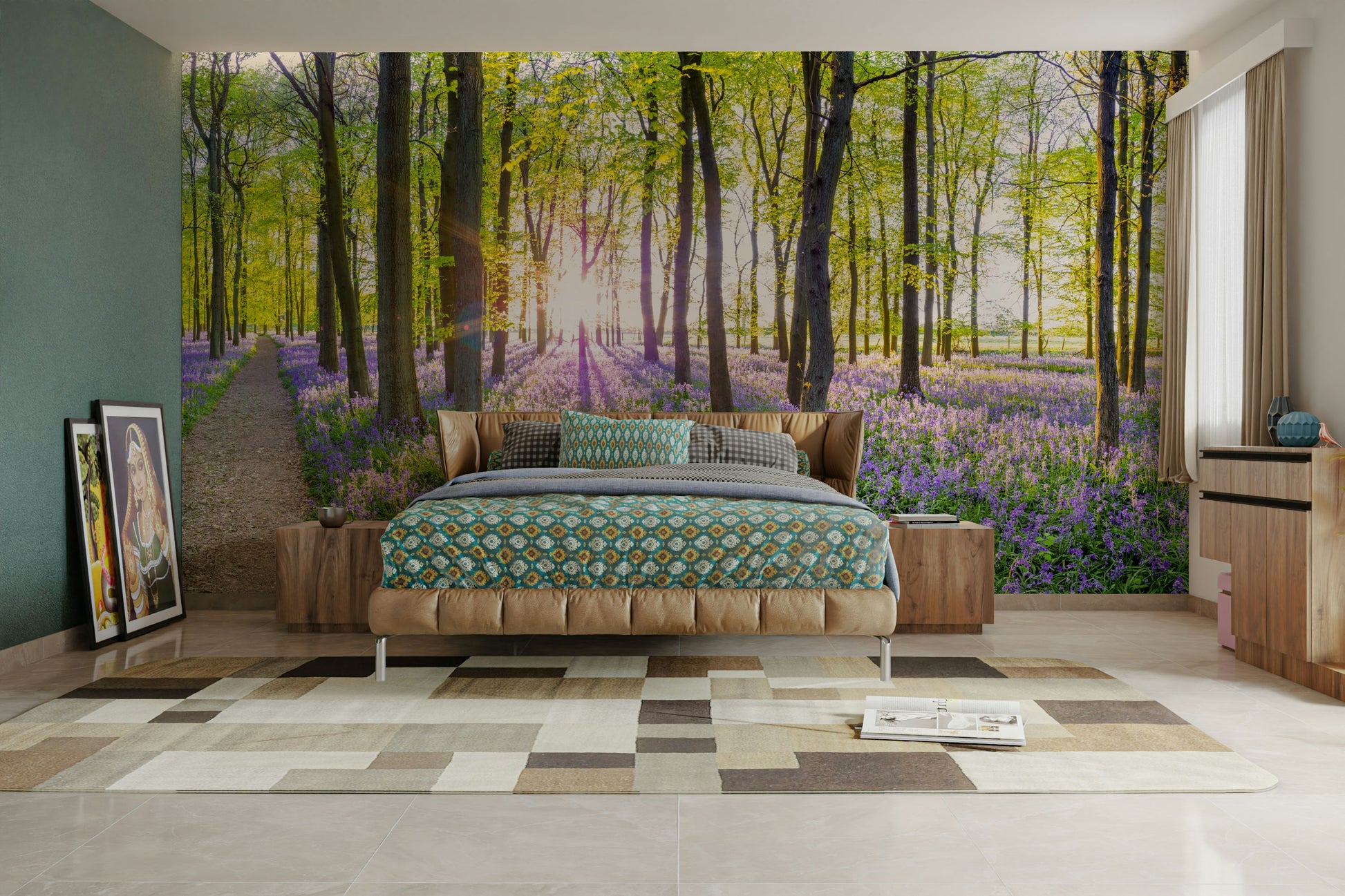 A close-up of the delicate flowers and lush foliage.

