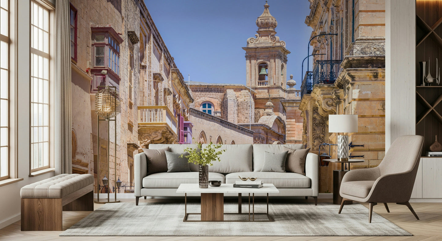 Mdina's Stone Grandeur Wall Mural
