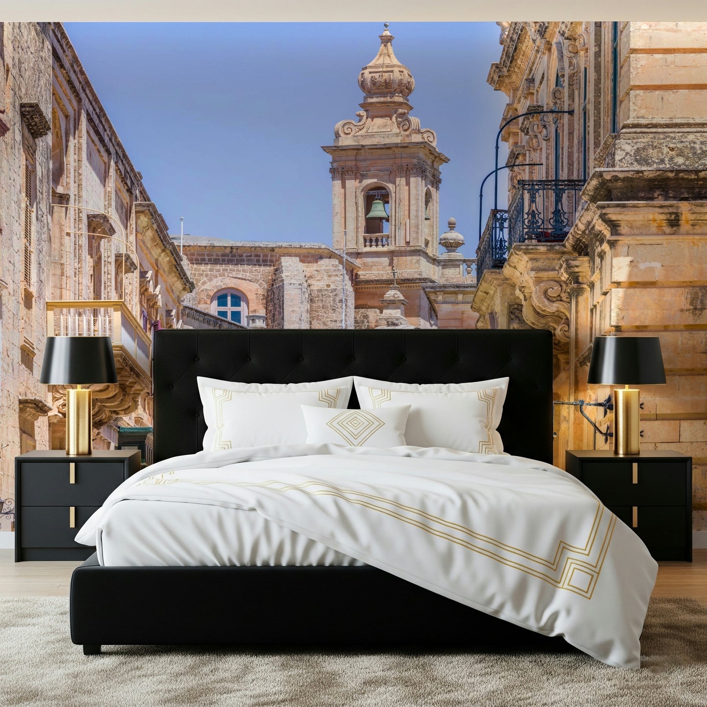Mdina's Stone Grandeur Wall Mural