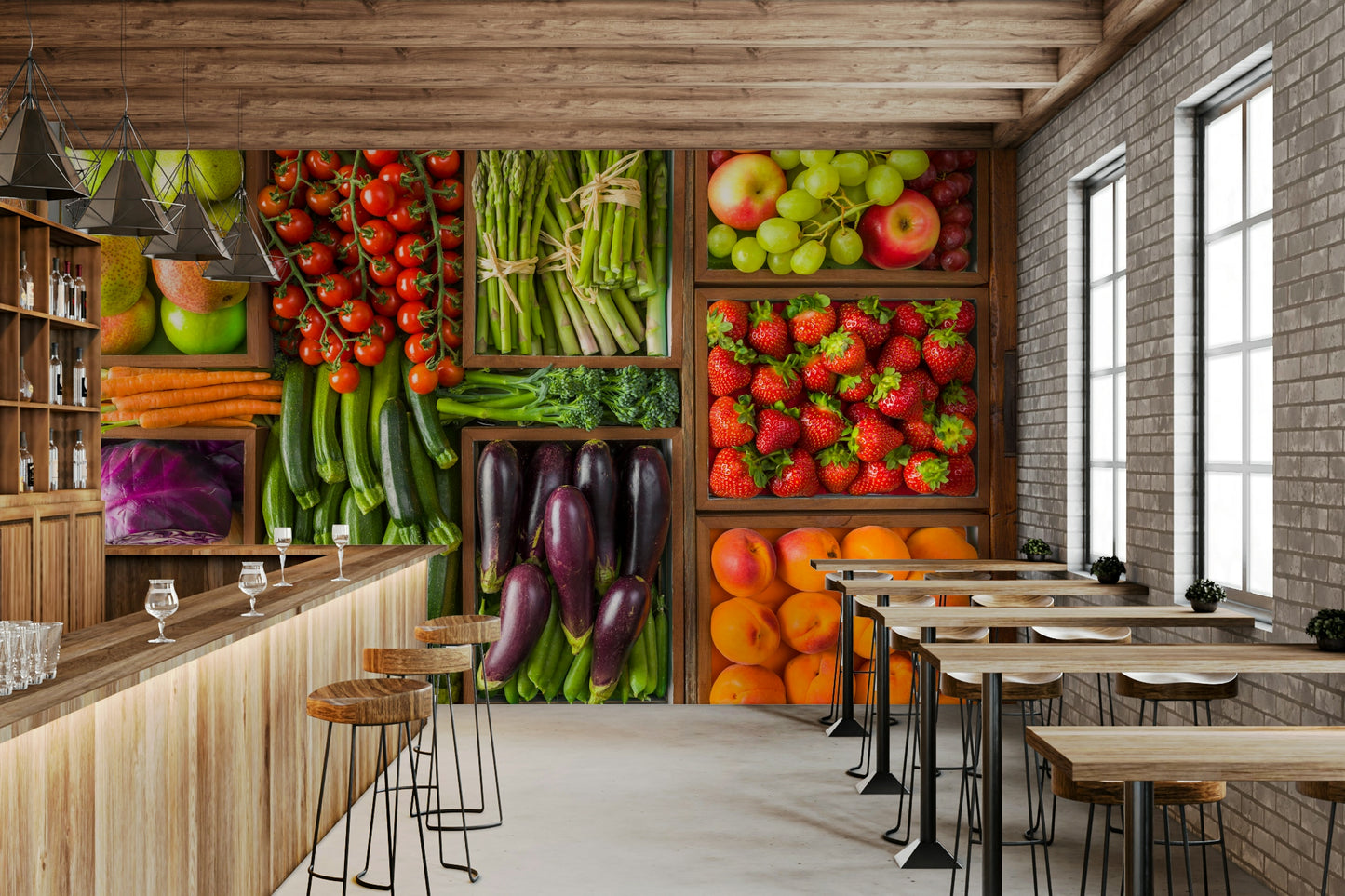 A high-quality print of a tranquil garden.

