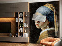 A seamless pattern for a living room or study.

