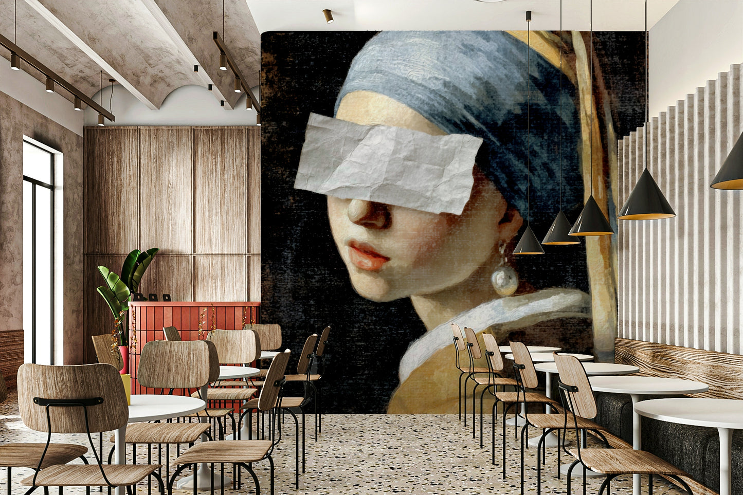 A sophisticated and elegant wall covering.

