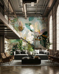 A calm and serene wall covering.

