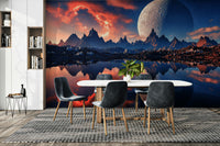 A close-up of the delicate trees and reflections.

