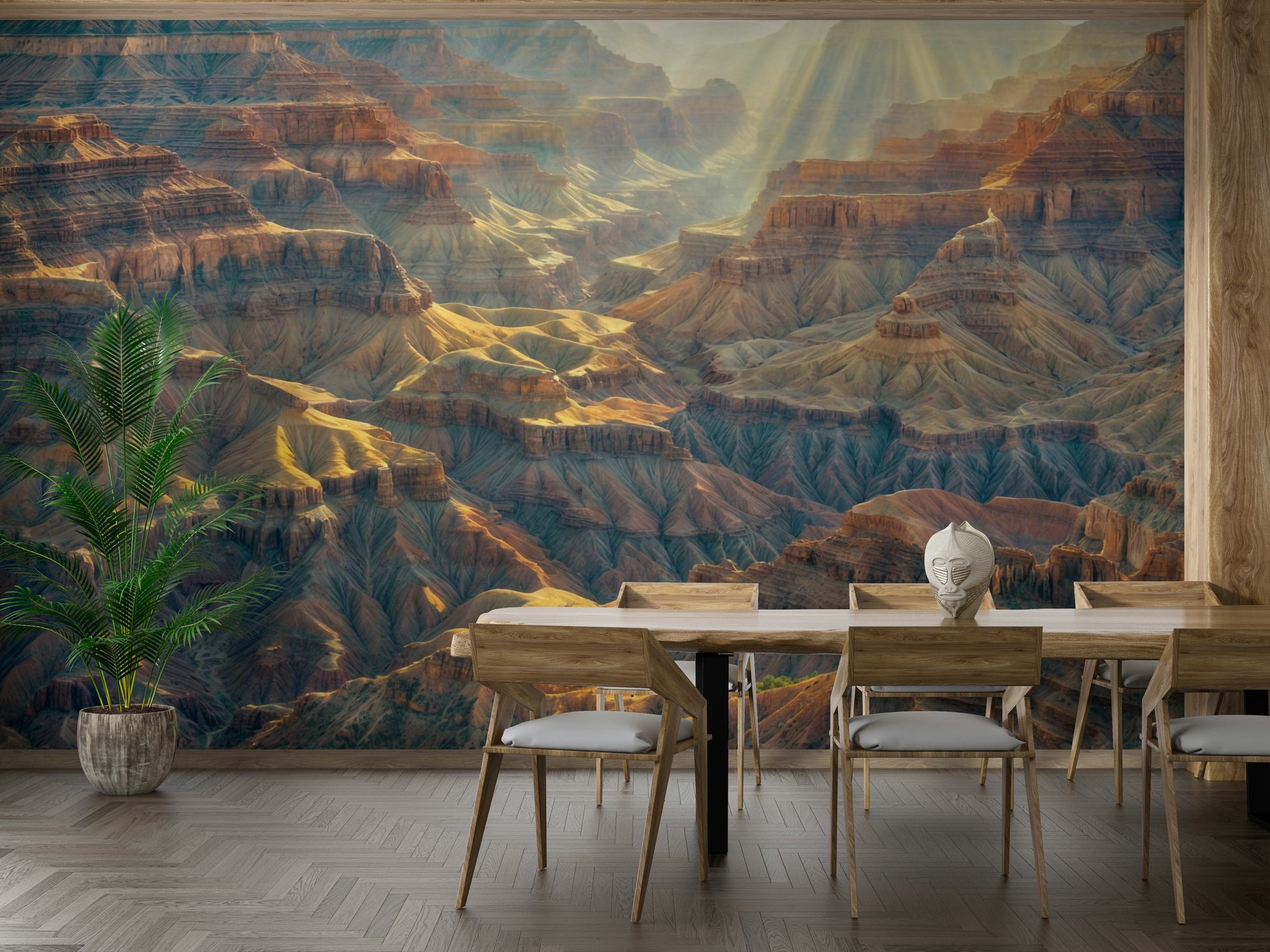 The design has a layered, artistic look with a sense of texture.

