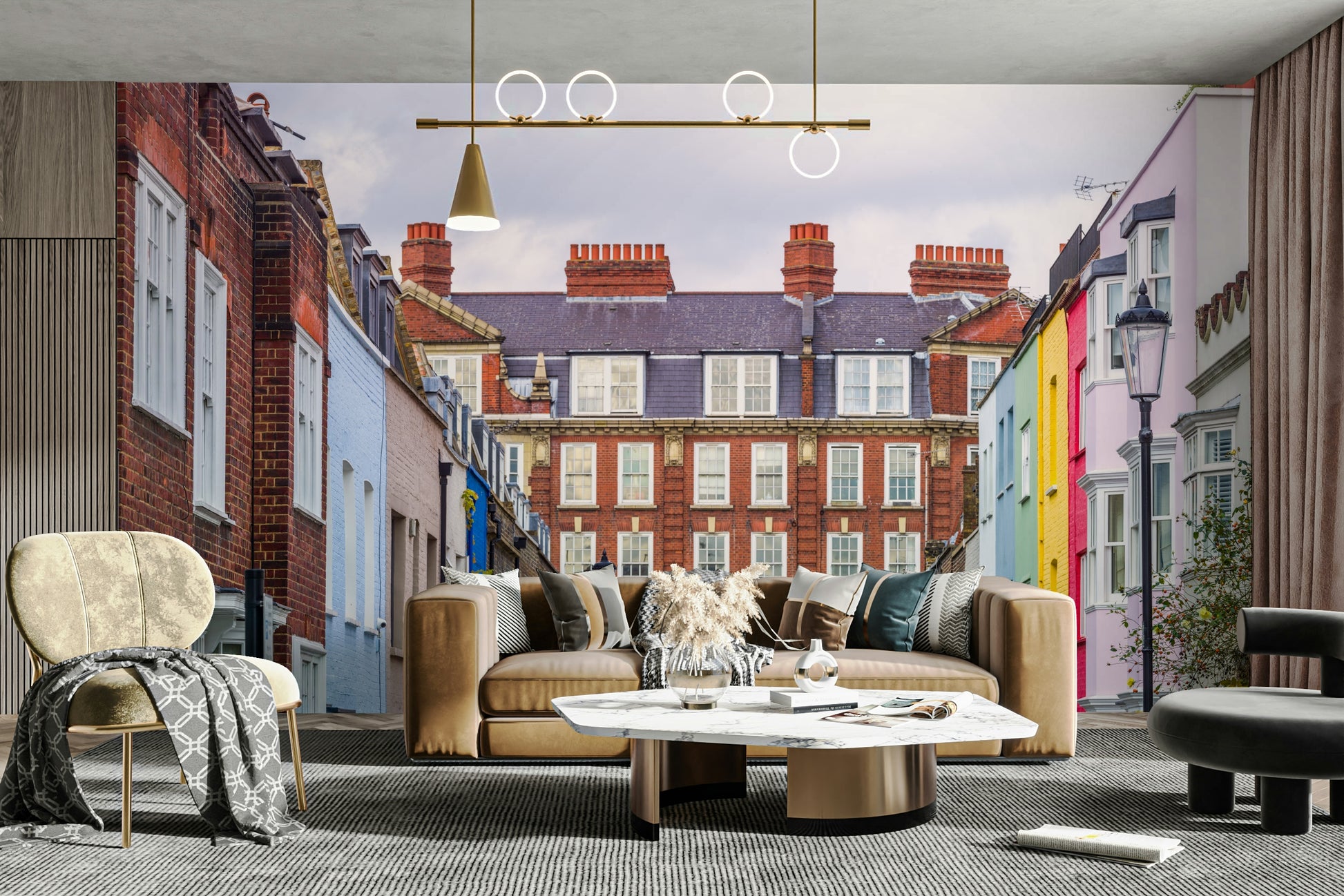 A sophisticated and elegant wall covering.

